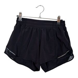 Lululemon athletica 6 Tall Black Hotty Hot Athletic Shorts